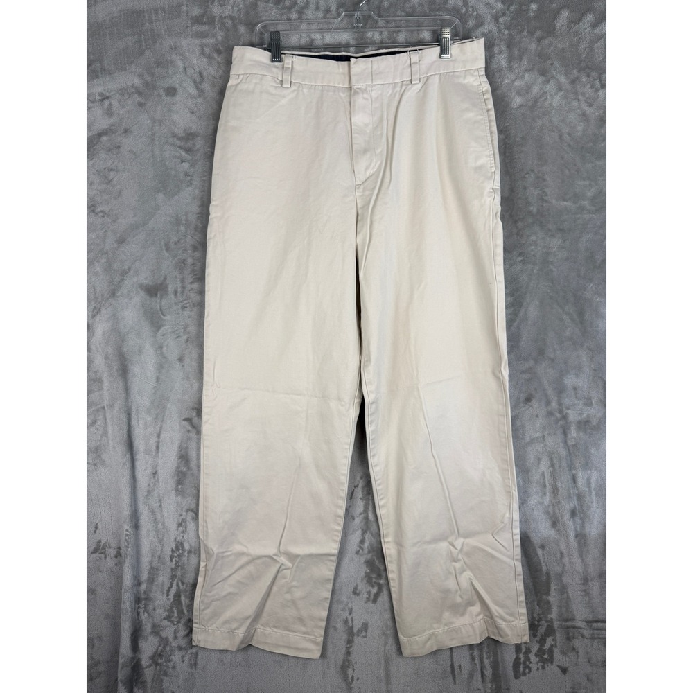 DOCKERS Mens Tan Straight Fit Chino Pants DuPont Teflon W34 L34
